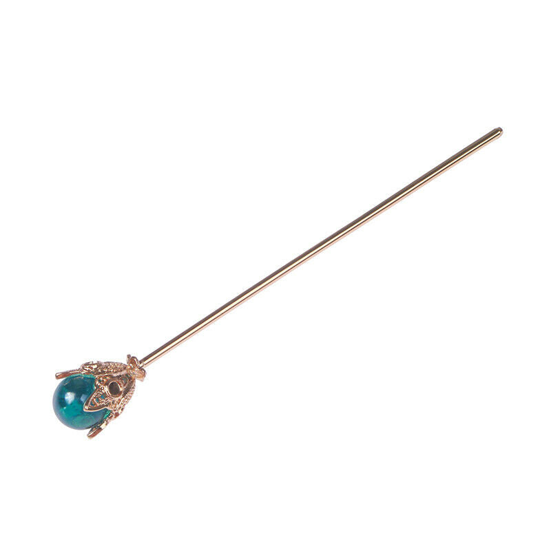 1Pc Blue Hair Claw Plate Hairpin Headdress Hair Sticks Ornaments Ancient .l8