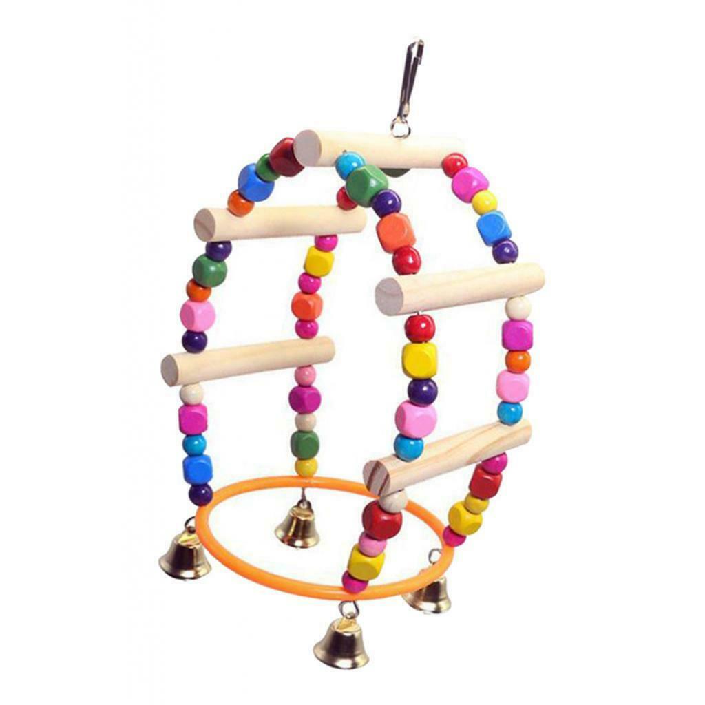 Chew Toys Birds With Hanging Bells Parrot Toys Cage Climbing