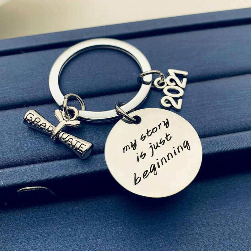New 2021 Graduation Keychain Gifts My Story Is Just Beginning Key Chain Keyring