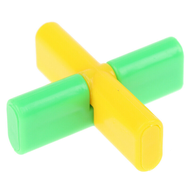 2pc Cross Lock Magic Tricks Magical Cross Interesting Lock Automatically Unl DF