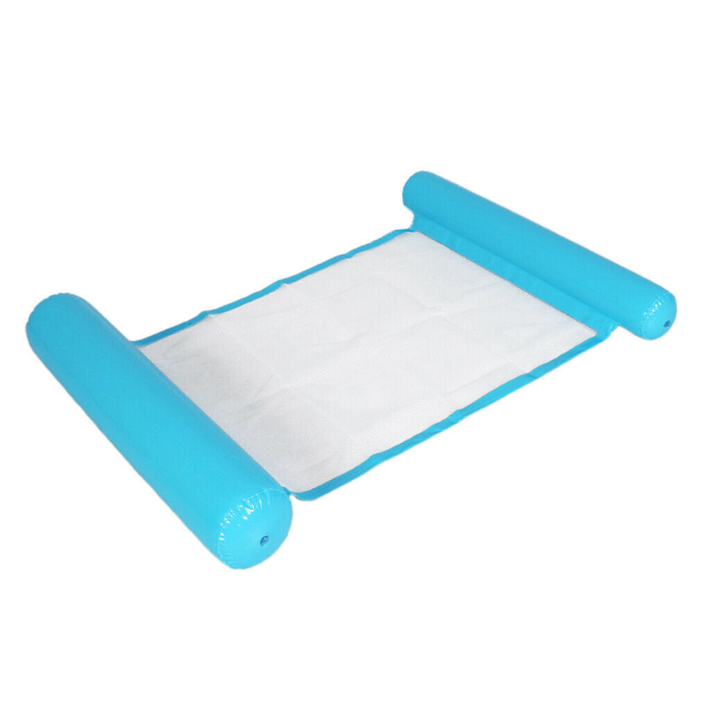 2 Pieces Pool Floating Hammock Buoyancy Inflated Water Lounge Pillow Chair