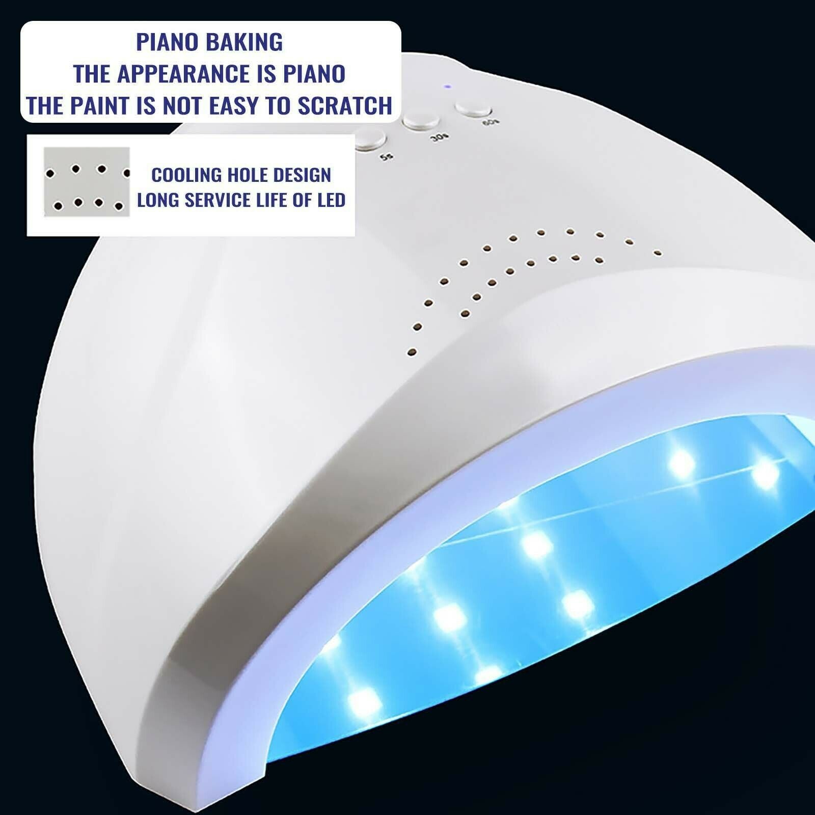 LED Smart Sensor Phototherapy Nail Tools 48W Nail Polish Glue UV Dryer