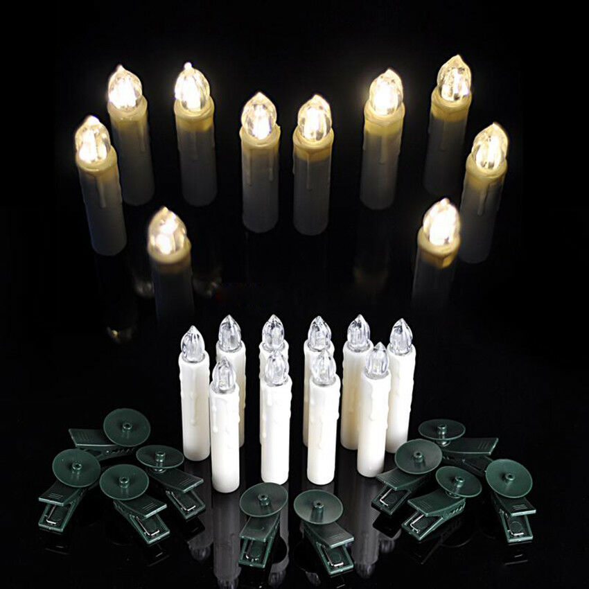 Electric LED Candles Flickering Flameless Battery Candle Light Remote Control