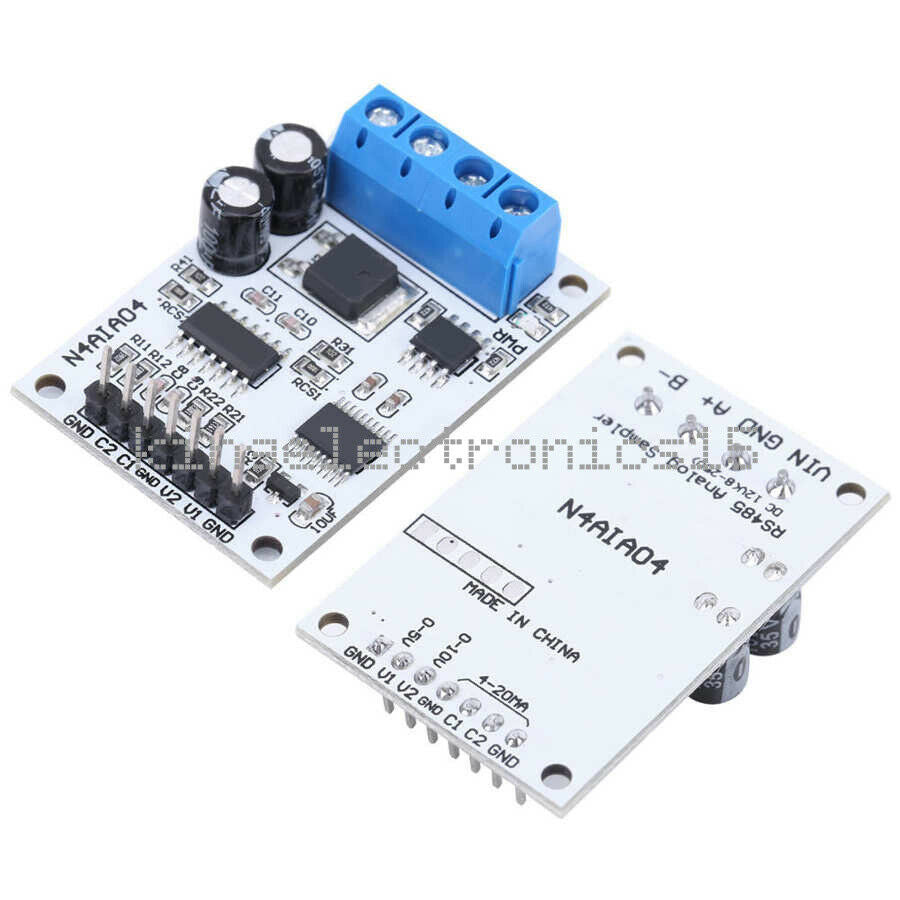 DC 12V 4-20mA 0-5V 0-10V Voltage Signal Acquisition RS485 Modbus RTU Module