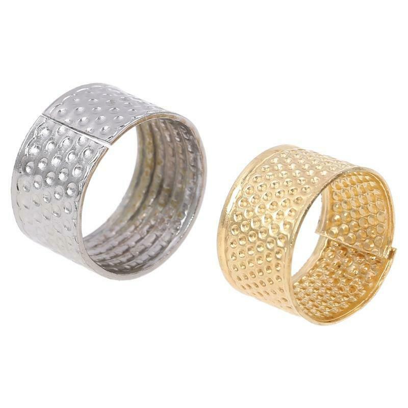 7pcs/set Retro Sewing Thimble Finger Shield Protector Pin Needle DIY Handworking