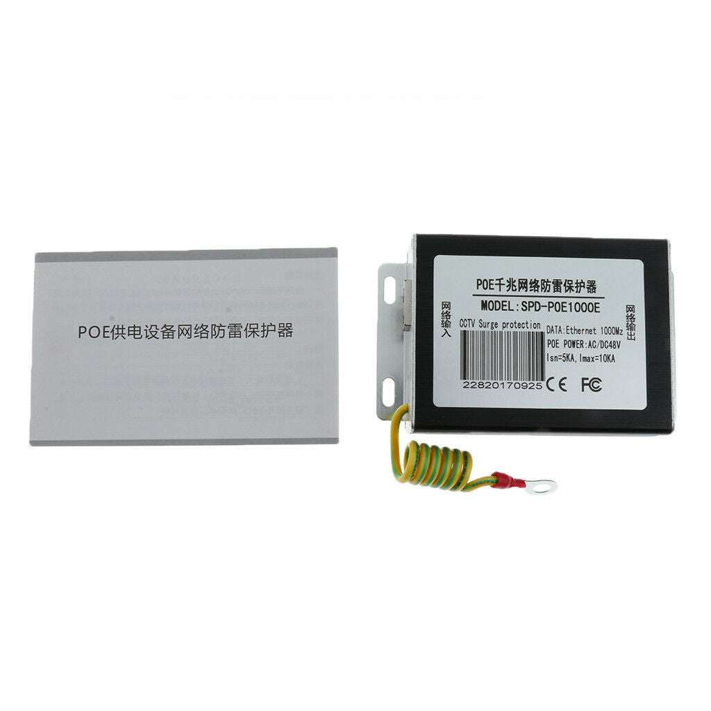 Ethernet Surge Protector for 1000Mz PoE Modem Thunder & Lighting Protection