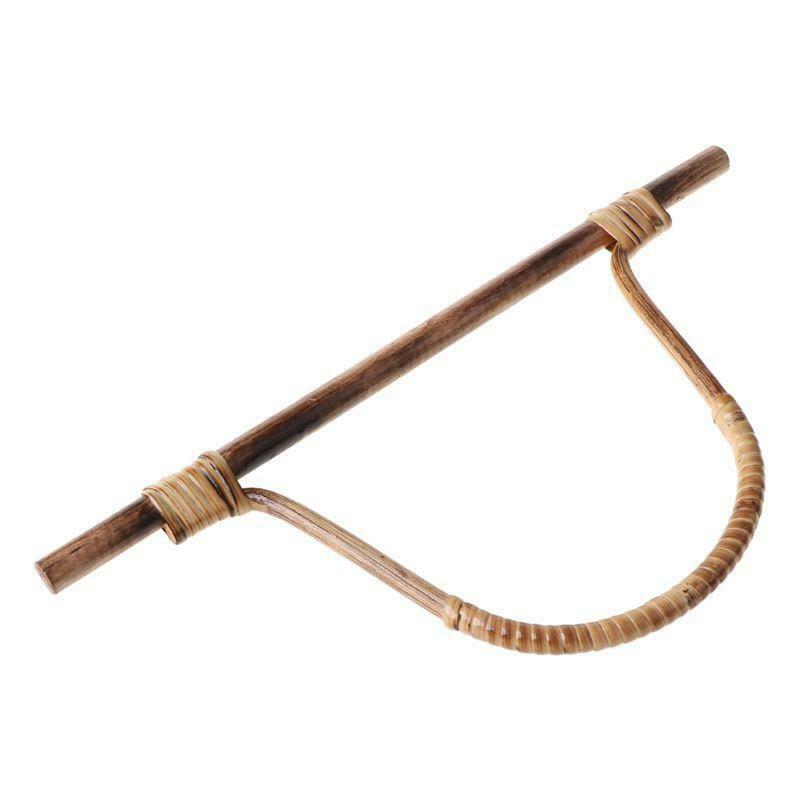 Bamboo Rattan Purse Hanger Bag Handle DIY Handbag Replacement Accessories