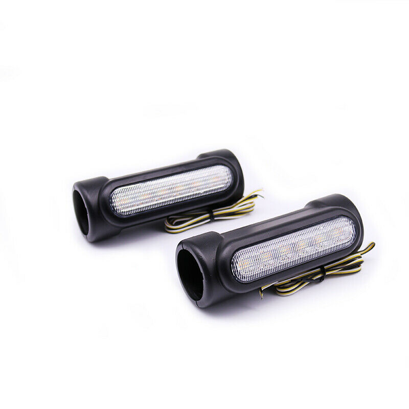 1.25'' Motorbike Highway Crash Bar Black Driving Turn Signal Running Light Cafe