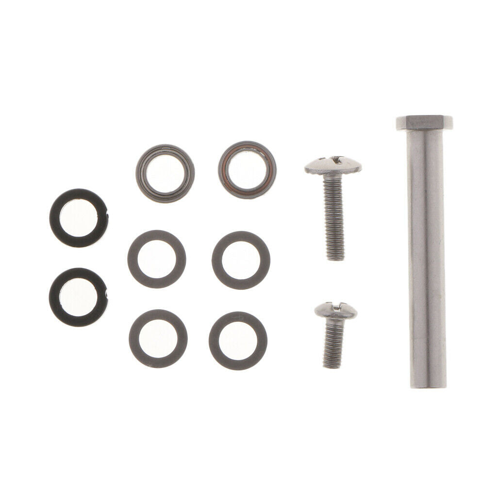 2X 1 Set Fishing Reel Handle Knob Component Parts with Bearings, Washers, Screw