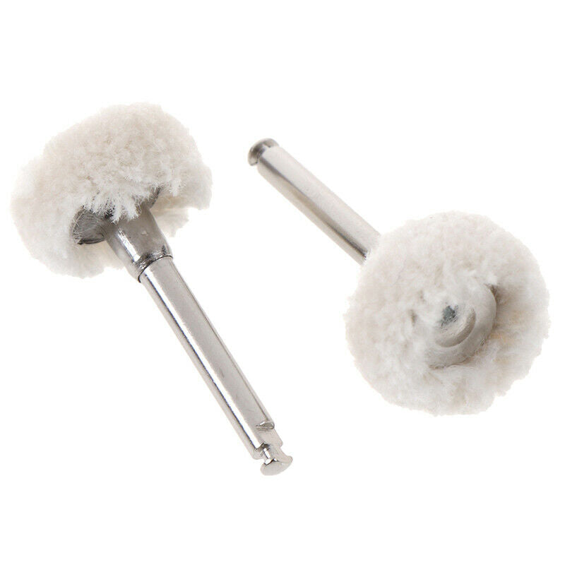 10Pcs/Set Dental Polishing Wheel Wool Cotton Polishing Pad Brushes Rotary Too SJ