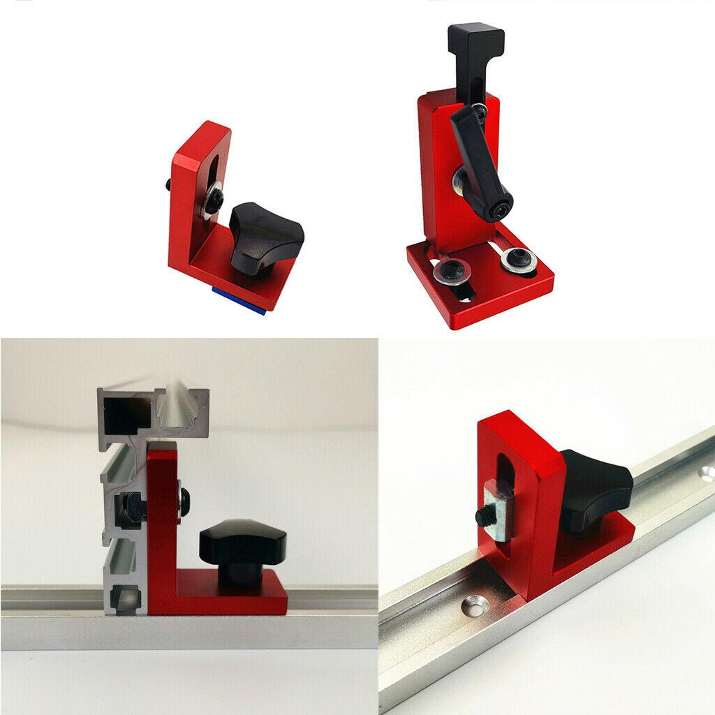 2pcs Miter Track Stop T-Slot T-Tracks for 30, 45 Types Woodworking DIY Table Saw