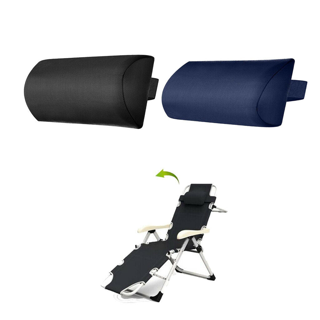2-piece Head Cushion Headrest for Outdoor Folding Recliner Lounge Couch