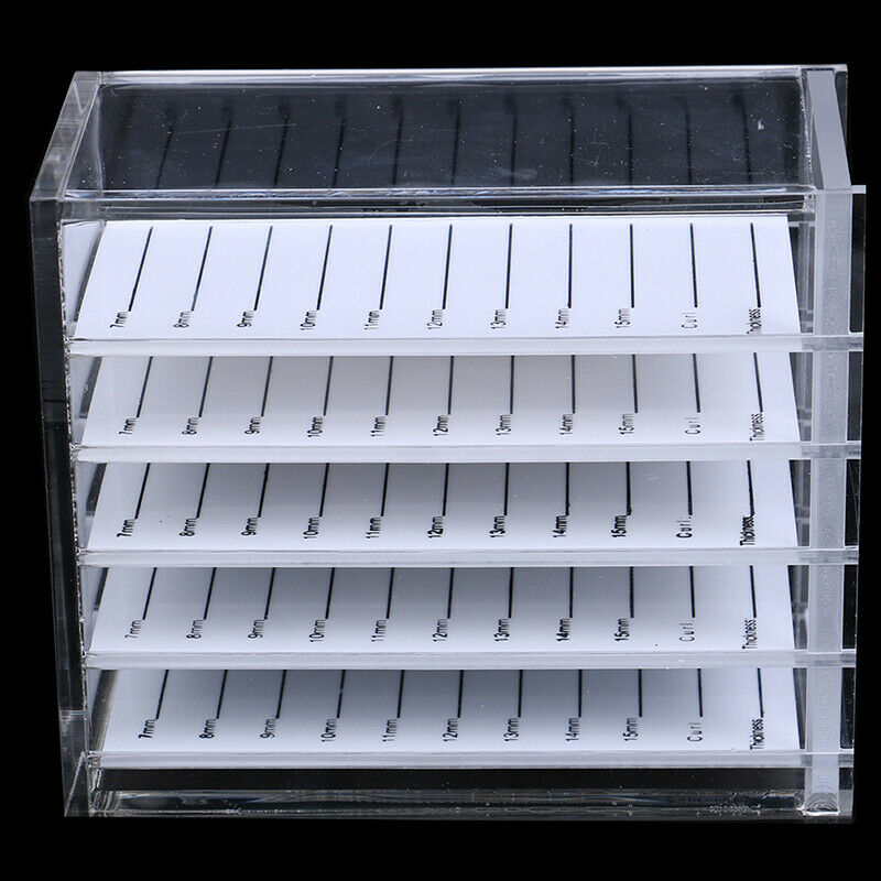 False Eyelashes Storage Box 5 Layers Acrylic Pallet Lash Holder Display StanBDA