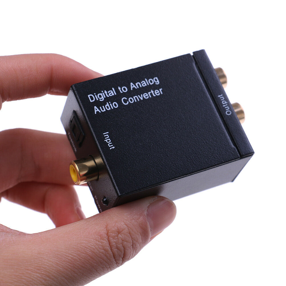Optical coaxial toslink digital to analog audio converter adapter RCA  rsBDAU