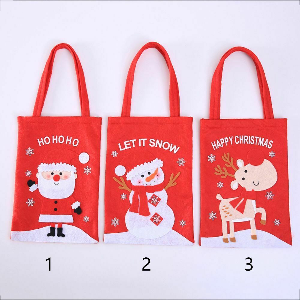 Decor Elk Snowman Cookie Packaging Xmas Gifts Santa Claus Christmas Candy Bag