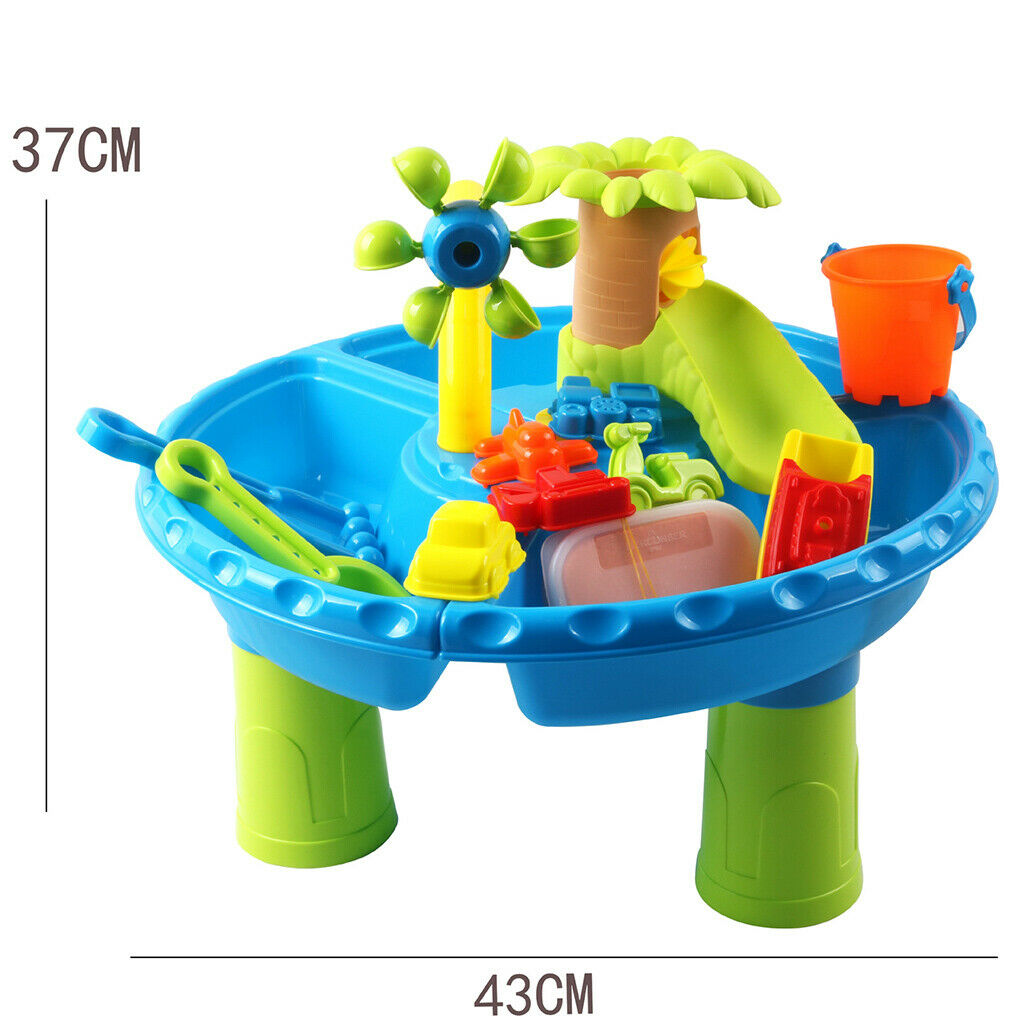 Outdoor 4-in-1 Summer Sand Water Table Toys Kids Activity Sensory Play Table