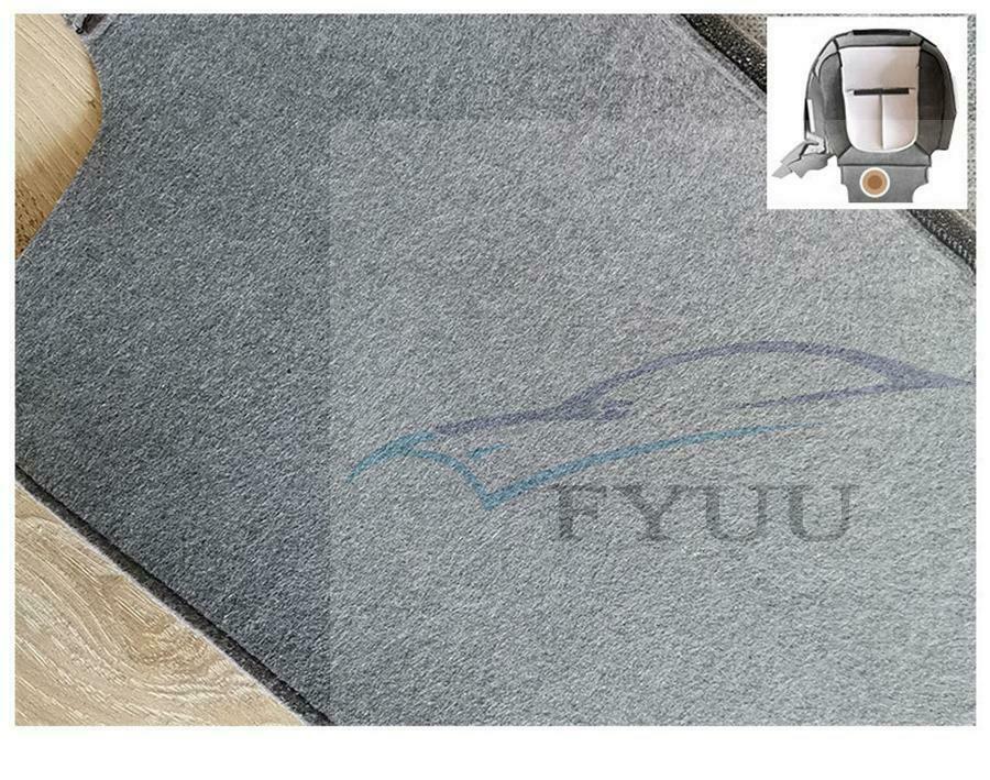 For Ford F150 11-14 Driver Side Bottom Replacement Leather Seat Cover Steel Gray
