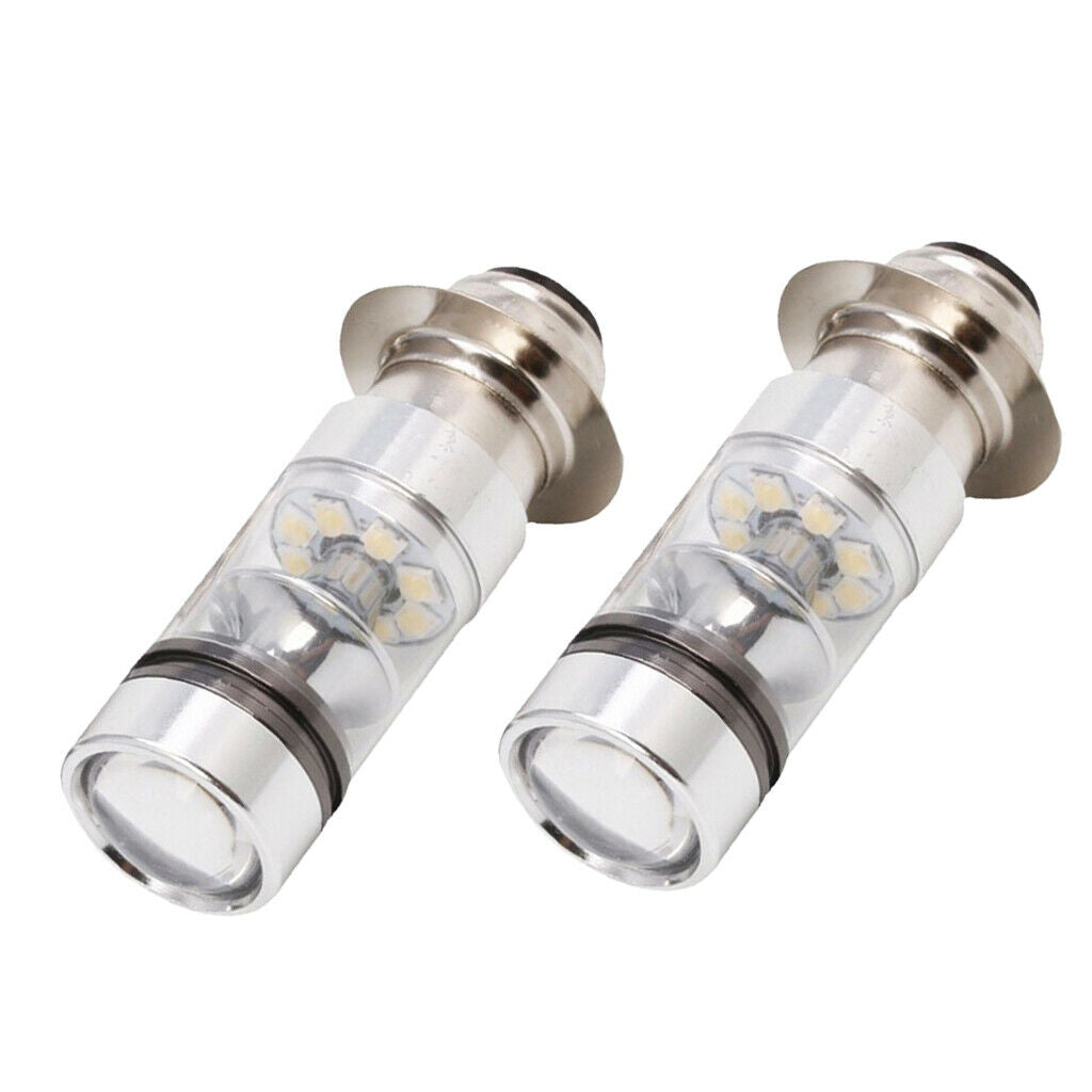 2 Pieces H6 LED Headlight Fog Driving Light Bulbs Motorcycle Modified Lights
