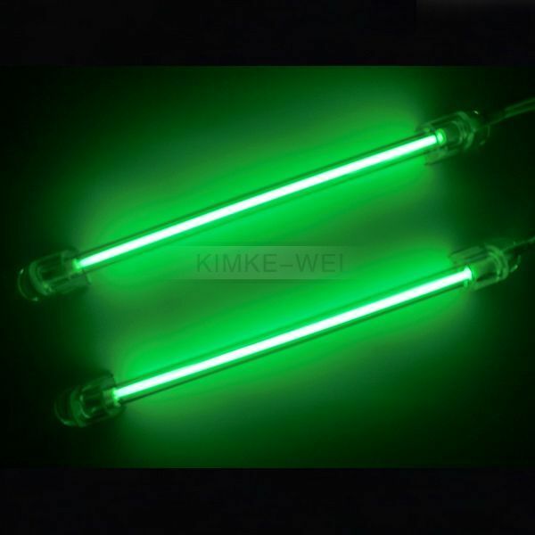 2x Green 15cm Car Auto Exterior/Interior Neon Light Lamp