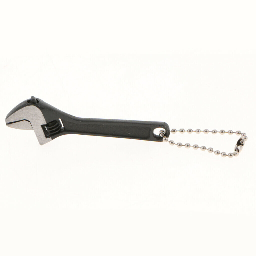 2.5'' Black Steel Small Adjustable Wrench Construction Tools with Chain