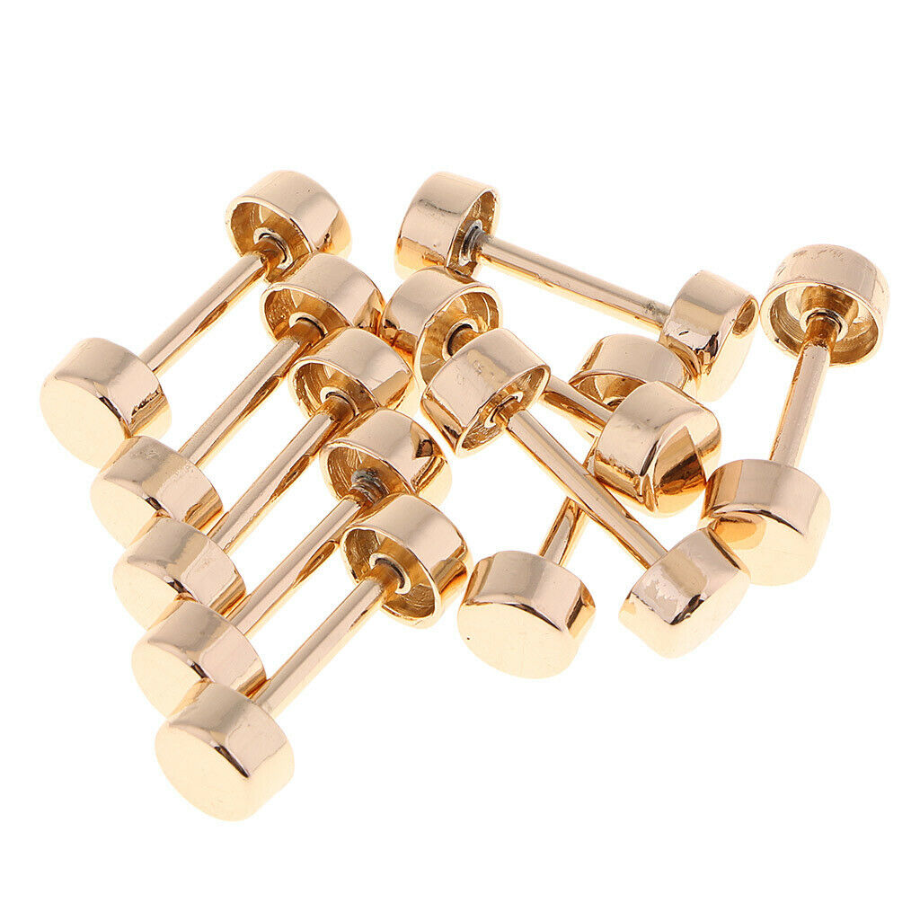 10pcs Buckles Clasp Rivet Shaped Dumbbells for Luggage, Bags, Handbags, Leather