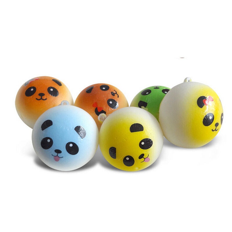 Soft  Bread Random Medium Mini Panda Cake Bun Phone Strap  .l8