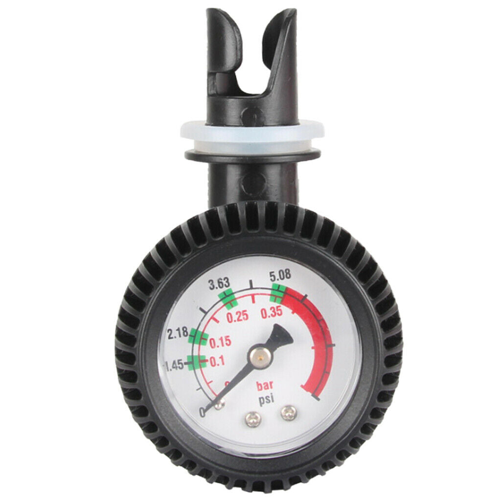 Kayak Barometer with Valve Adapter, Durable Inflatable Boat Air Pressure Gauge