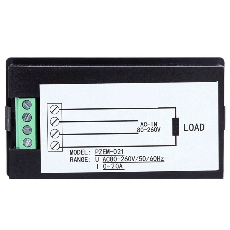 20A AC Multifunction Voltmeter Current Digital LED Display Power Monitor VoltaG4