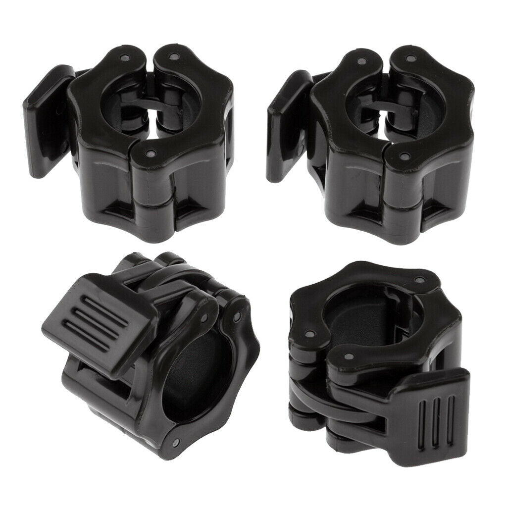 2 Pairs of 30mm Lock Barbell Dumbell Clamp Collars Clips Pinlock Buckle