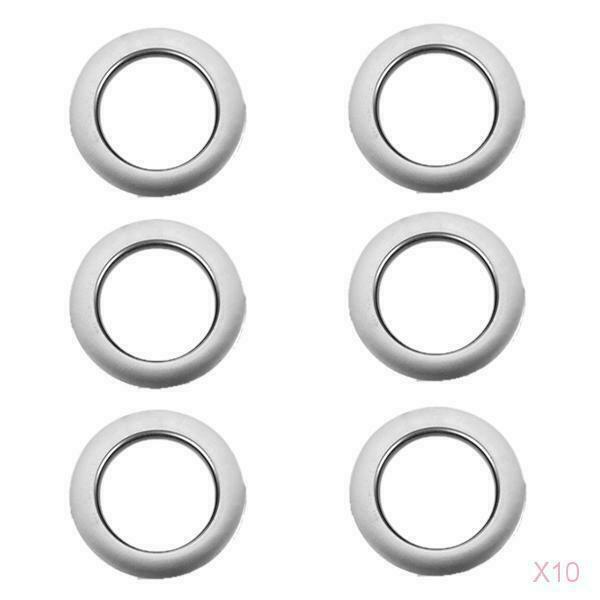 60 Pieces Round Shape Plastic   For Eyelet Curtains Drapes Tires Sheers -