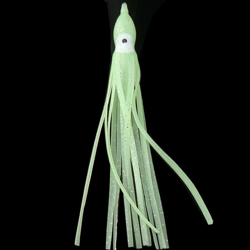 New 3pcs Rubber Squid Skirts 10cm Octopus Soft Fishing Lures Tuna Sailfish Baits