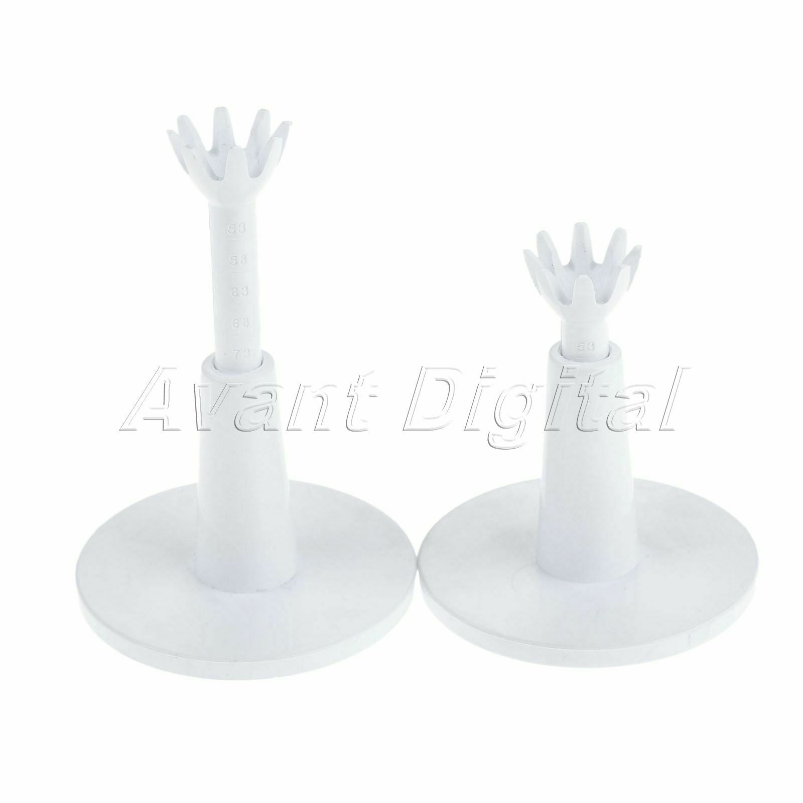 White Golf Adjustable Range Tees Cassette Golf Adjust Built-in Thread Screw 2Pcs