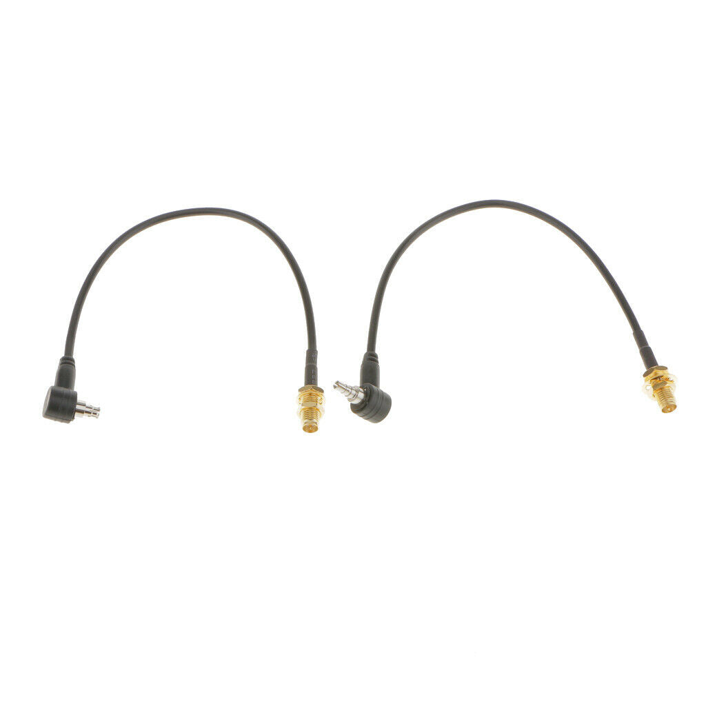 2 Pcs RP-SMA CRC9 & TS9 Pig Cable Female Connector Antenna for