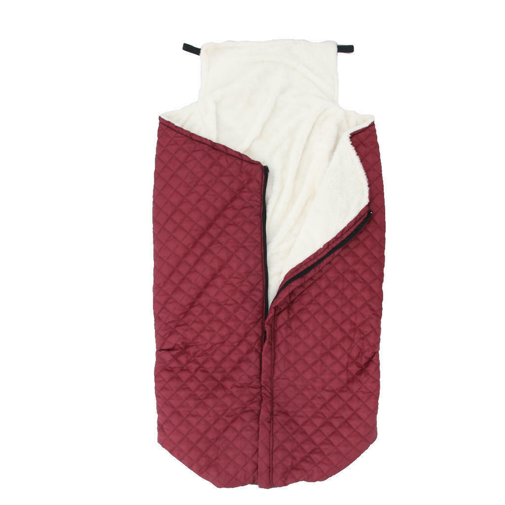 Thick Plush Fleece Lining Wheelchair Warmer Cover Windproof Adults Senior
