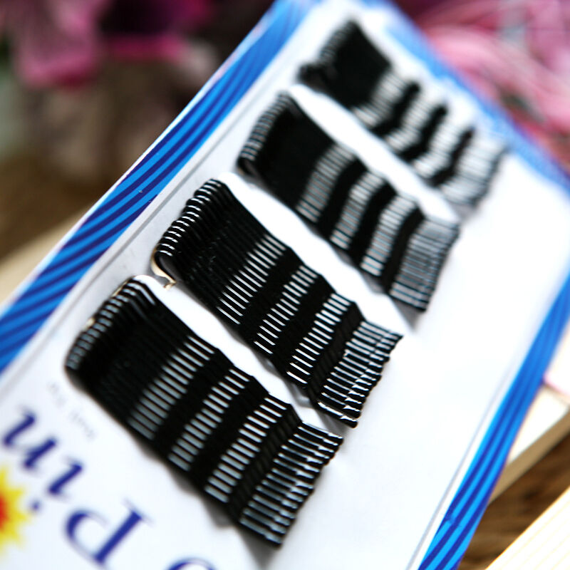 Lots 56Pcs Invisible Hair Clips Flat Top Bobby Pins Grips Salon Barrette Bl   Lt
