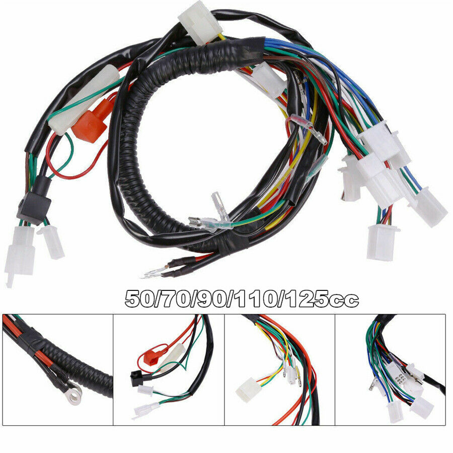 Electric Wiring Harness For Chinese ATV UTV Quad 4 Wheeler 50cc/70/90/110/125cc