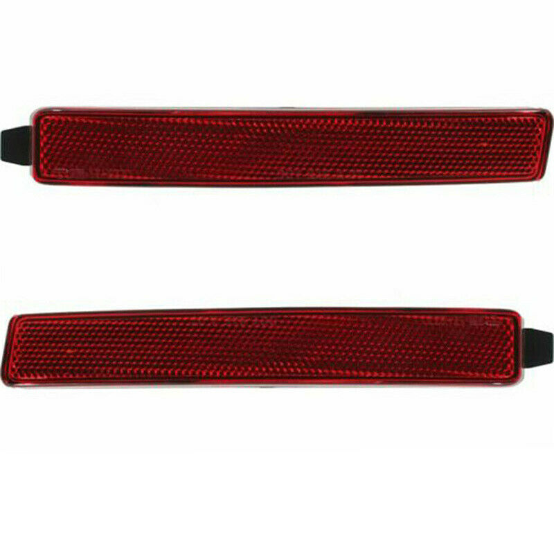 2pc Rear Bumper Reflector Light Trim Lï¼†R For GMC Acadia 07-12 Traverse SRX 09-12