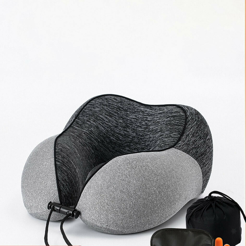 Soft U-Shaped Pillow Memory Foam Neck Pillow Travel Pillow Airplane Travel