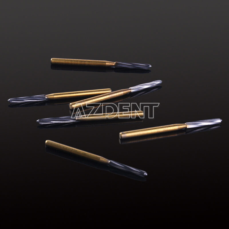 5 Boxes Dental Endodontic Tungsten Carbide Burs FG Endo-Z 25mm Titanium Coating