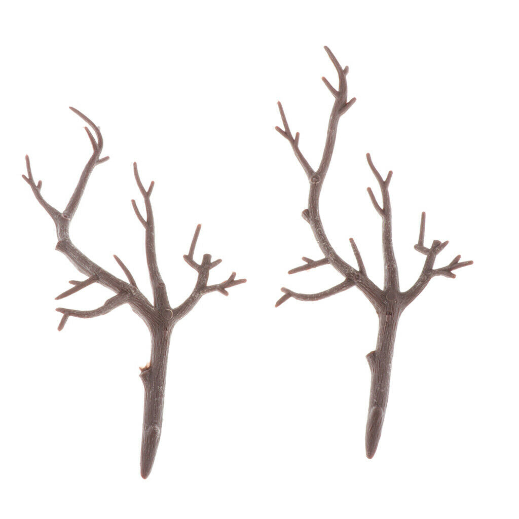 Prettyia 10Pcs Deer Antlers on Rustic Wooden Table Art Decor for Christmas