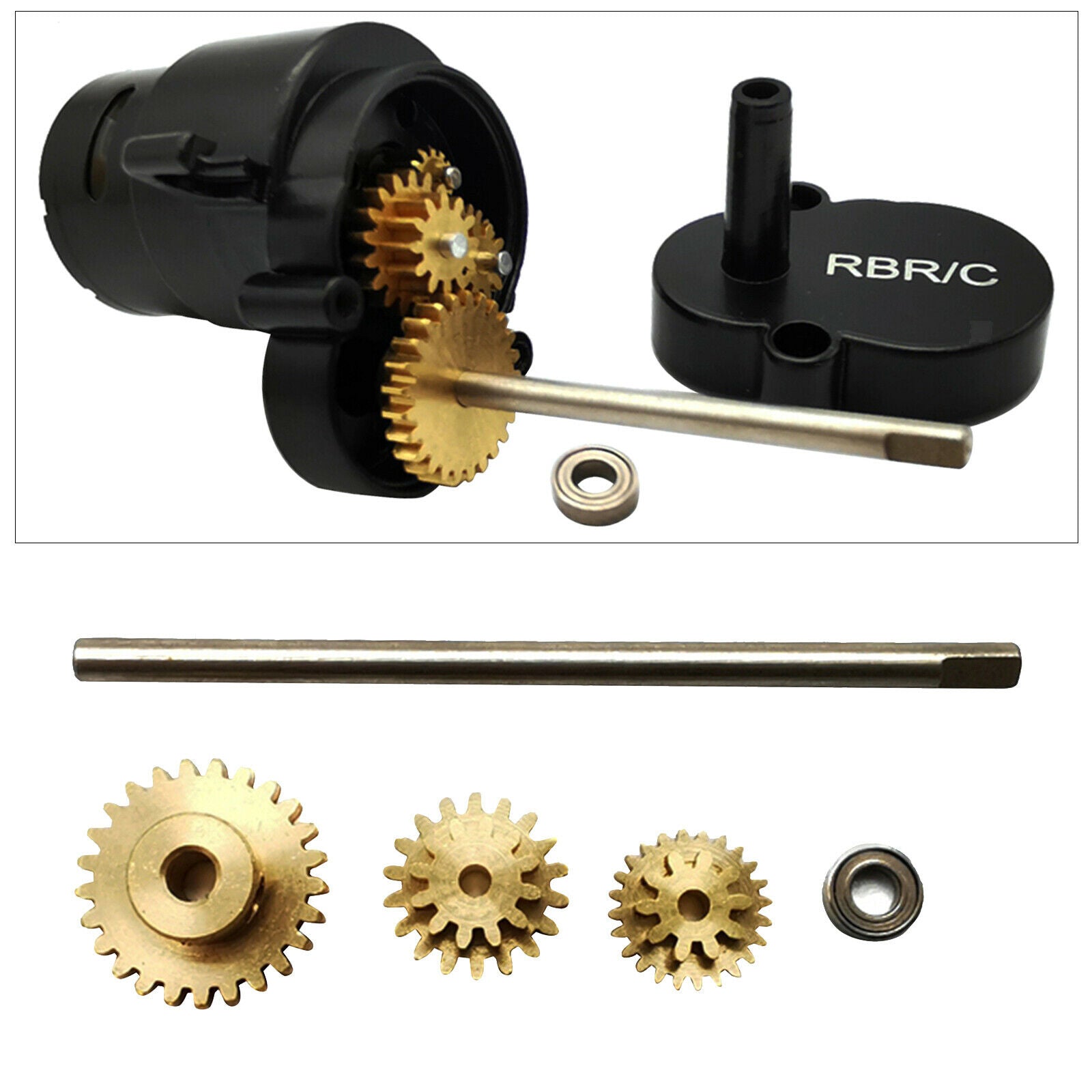 3x 1:10 Metal Gear Replacements for WPL D12 RC  Trucks DIY Accessories