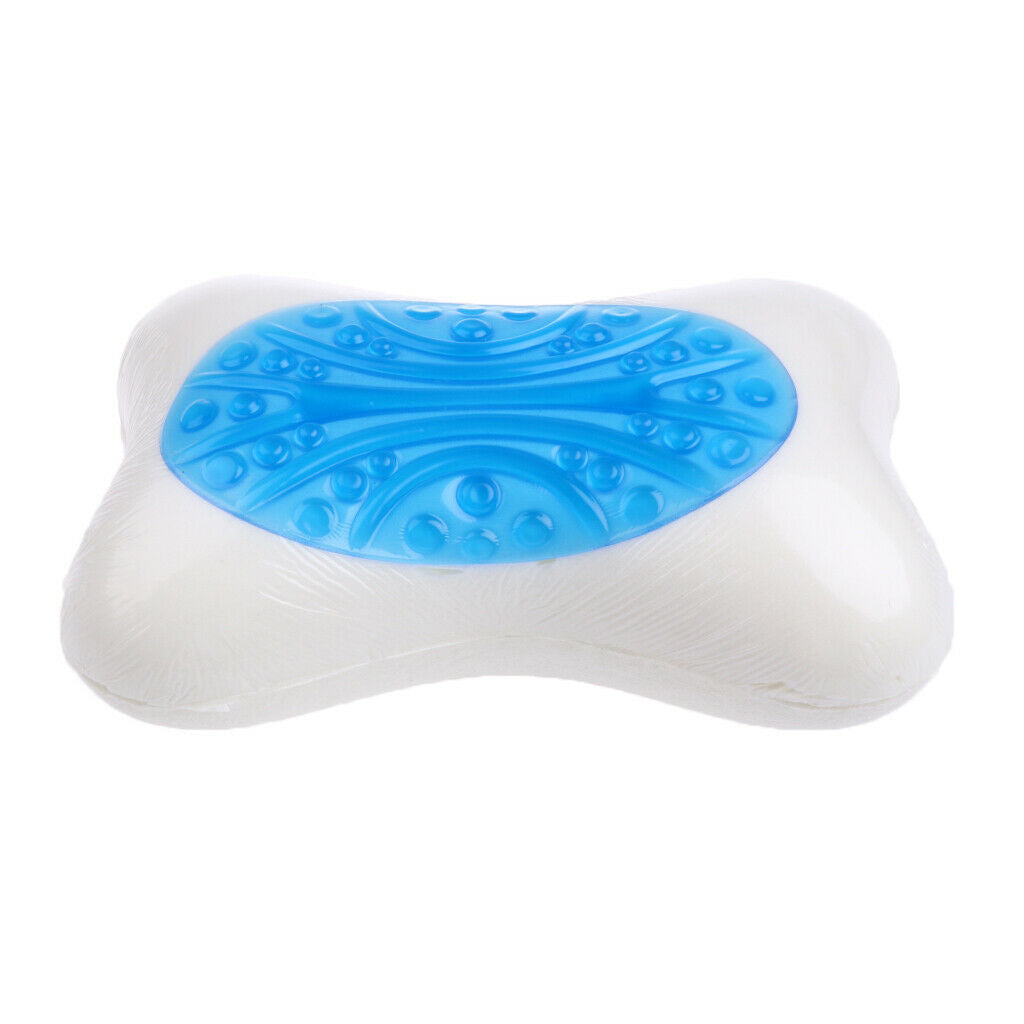 Memory Foam Cooling Neck Massage Pillow  Bone Relax Rest Pad Sleeping