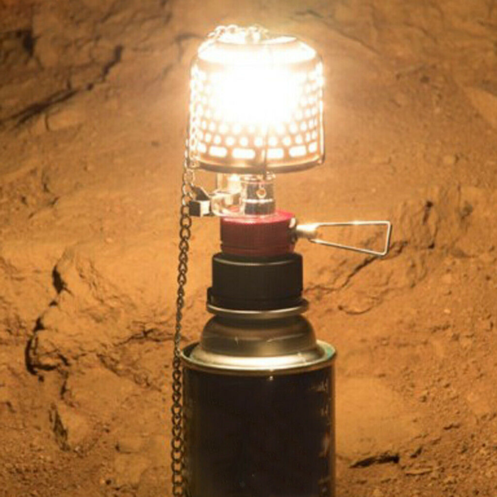 Outdoor Pocket Metal Picnic Gas Lantern Hanging Glass Lamp Night Lights