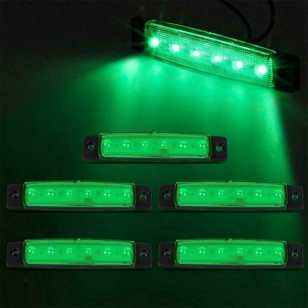 4 lot Green Boat Navigation Light LED Lights Marine Lamps DC 12V Kayak