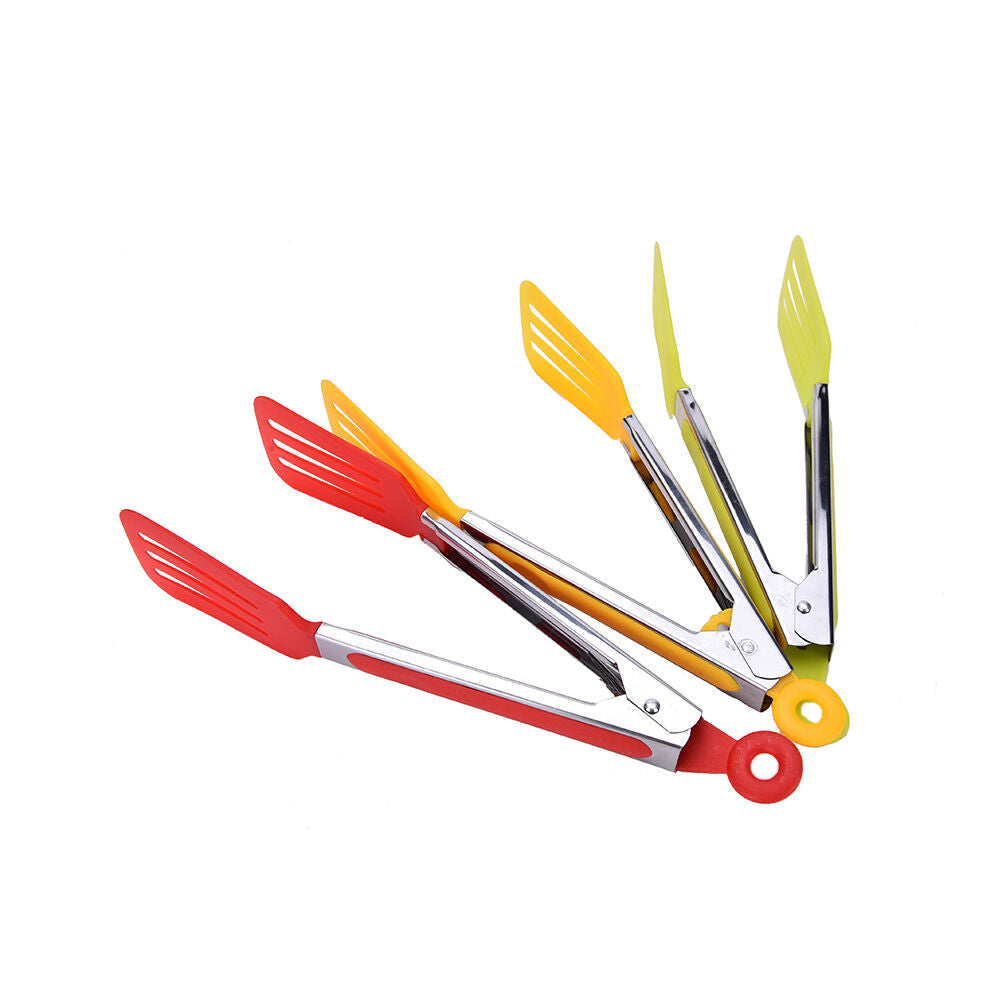 Salad Serving Tongs Stainless Steel Tongs For Kitchen  Cooking Food Tools.l8