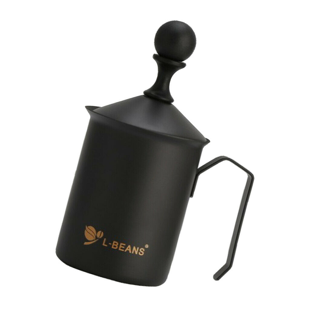 550ml Stainless Steel Milk Frother for Coffee Cappuccino Foamer Creamer