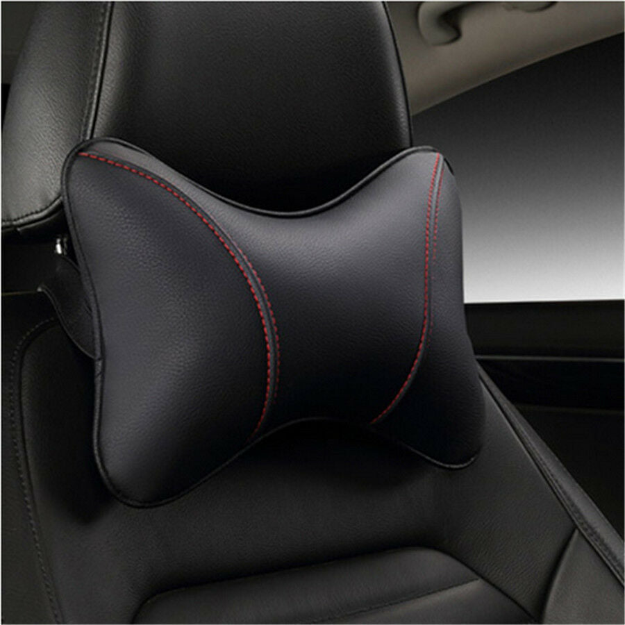 Car wear-resistant PU Safety Car Headrest Breathe Seat Head Neck Rest Pillow 1X