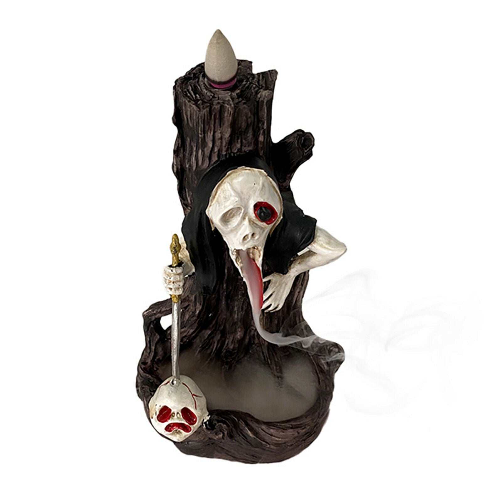 Backflow Incense Burner Waterfall Smoke Incense Holder Halloween Zen Decor