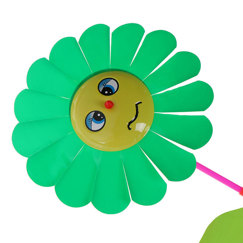Sunflower windmill garden yard party outdoor wind spinner ornament kids t.l8