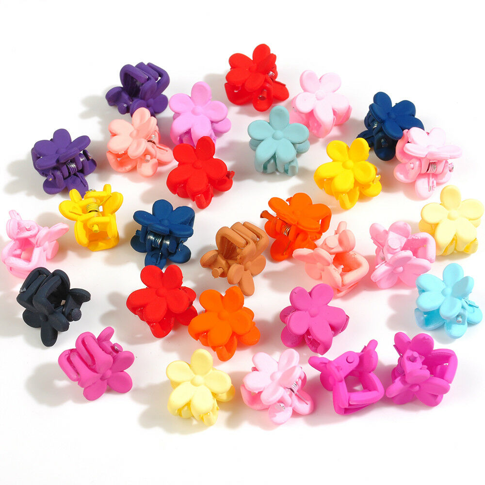 10X Random Color Floral Cute Mini Hair Claw Clip Hair Pin for Baby Girls Kids